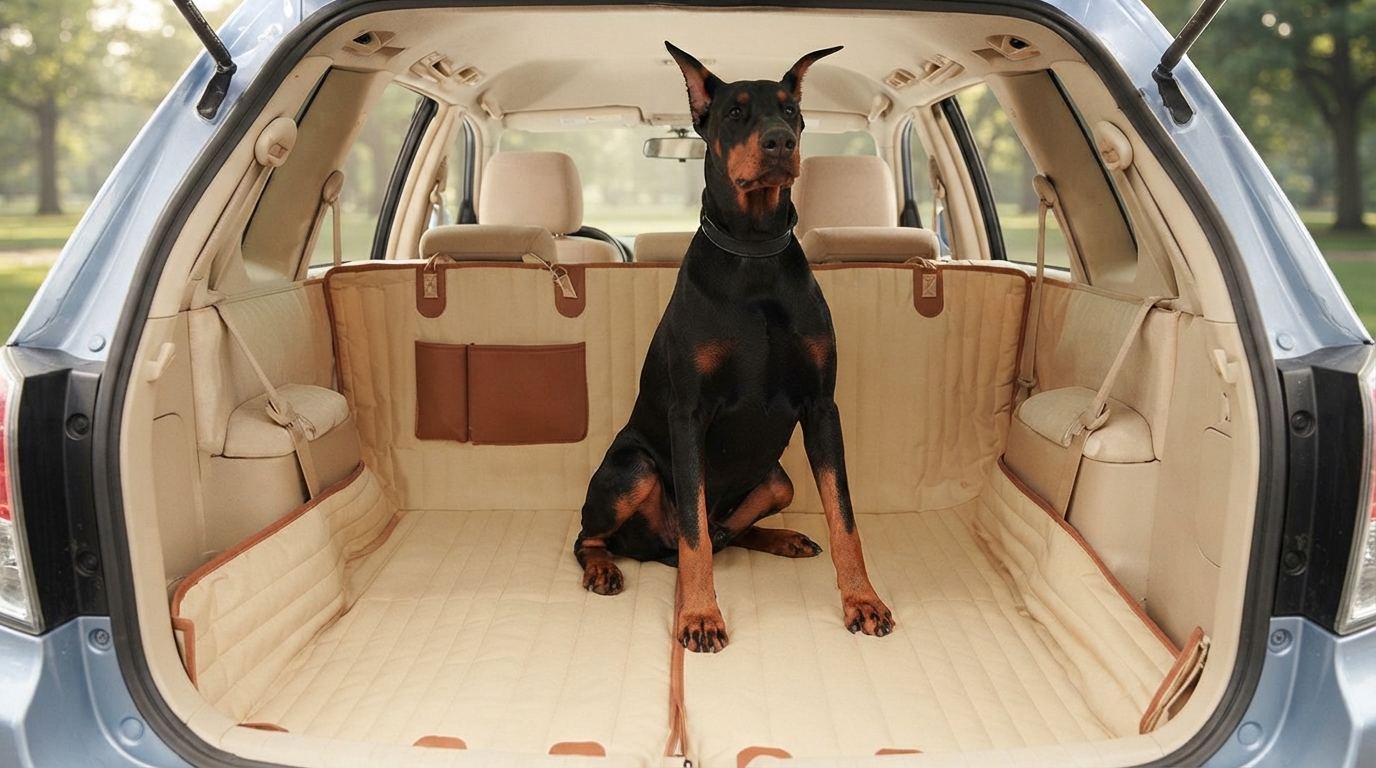 Sturdy Car Dog Hammock: Secure Back Seat Protection